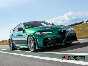 Alfa Romeo Giulia GTAm Style Front Bumper - Carbon Fiber - Without Parking Sensors